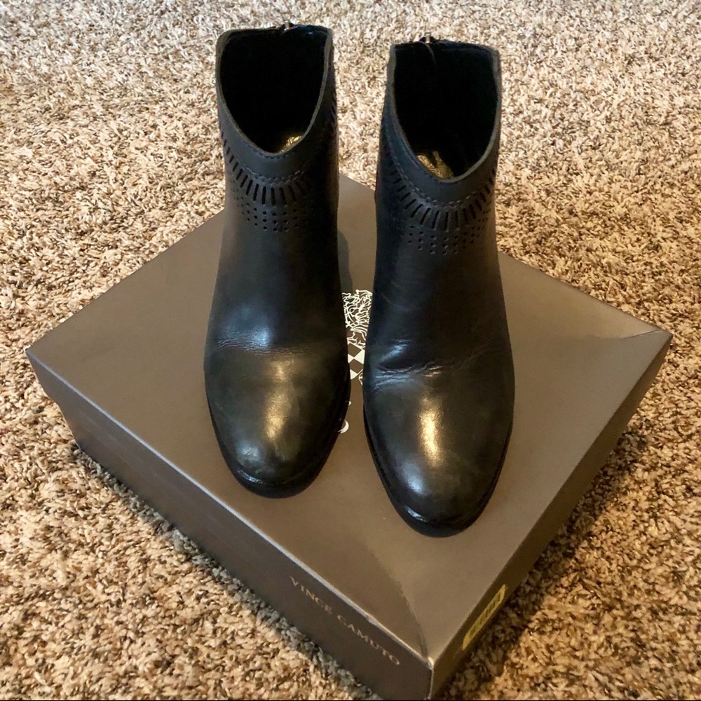 Vince Camuto Black Ankle Boots